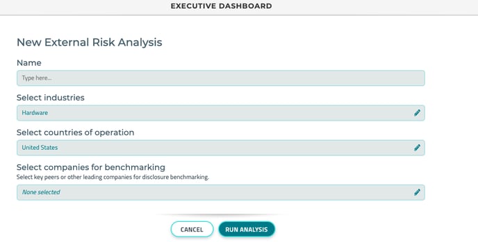 How do I update an Analysis on the Executive Dashboard? 4